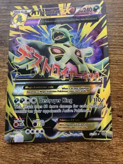 Pokemon TCG M Tyranitar EX Full Art Ultra Rare Holo Card Ancient Origins 92/98 - Image 1