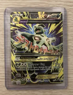 Pokemon M Tyranitar EX Full Art Ultra Rare Card 92/98 XY-Ancient Origins LP - Image 1