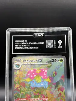 Pokemon TCG Venusaur EX 198/165 Scarlet & Violet 151 SIR Card Tag 9 Mint - Image 3