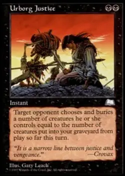 1x Urborg Justice Light Play, English Weatherlight MTG Magic - Image 1