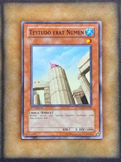 Yugioh Testudo erat Numen TSHD-EN032 Common 1st Ed LP - Image 1