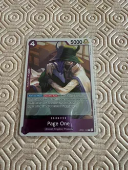 Page One - OP01-112 R - Purple - Romance Dawn - One Piece TCG MINT - Image 1