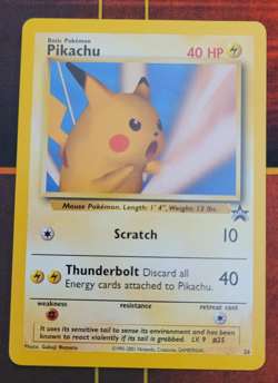 Pikachu SNAP Promo 26/53 Wotc Black Star Promo Pokemon NM 12 - Image 1