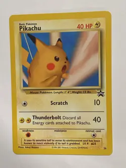Snap Pikachu #26 Black Star Promo Pokemon Card Wotc Never played NM Rare! - Image 2