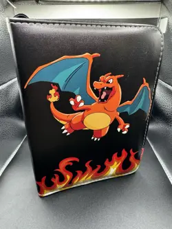 Pokemon Charizard Trading Card TCG Binder with Zipper 4 Pocket 400 Cards - Image 1