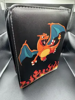 Pokemon Charizard Trading Card TCG Binder with Zipper 4 Pocket 400 Cards - Image 2
