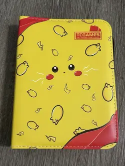 TCG Games Pikachu Full Size Zip Up Pokemon Card Binder Holds 400 Cards NEW! - Image 2