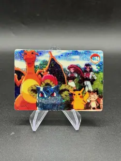 Pikachu Charizard Holo Pokemon Vintage Pocket Monsters Vending Prism Sticker 462 - Image 1