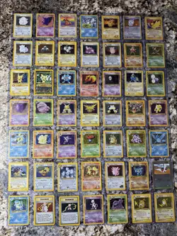 Pokemon 49 Card Collection Lot Holo Rare Vintage WOTC fossil trainer gym jungle - Image 1