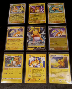 Raichu Pokemon Card Lot 9 Holo Reverse Reg. Vintage English Japanese Nintendo - Image 1