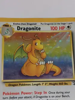 Pokemon TCG Dragonite 4/62 Fossil Unlimited Rare Holo Pokemon Card WOTC - Image 3