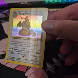 Pokemon TCG Dragonite 4/62 1999 Fossil Unlimited Holo Rare - DMG - Image 5