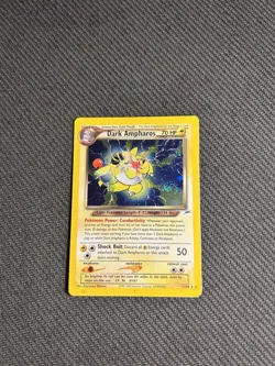 Pokemon TCG Dark Ampharos 1/105 Neo Destiny Holo MP - Image 3