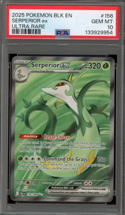 Pokemon Serperior ex Black Bolt Ultra Rare #156 PSA 10 Gem Mint - Image 1