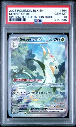 2025 POKEMON BLK EN-BLACK BOLT SPECIAL ILLUSTRATION RARE SERPERIOR EX PSA 10 - Image 1