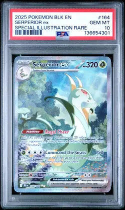 2025 POKEMON BLK EN-BLACK BOLT SPECIAL ILLUSTRATION RARE SERPERIOR EX PSA 10 - Image 1