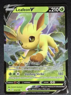 Leafeon V 013/159 Crown Zenith Pokemon Card TCG - Image 1