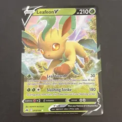 Leafeon V 013/159 Crown Zenith Extended Art Ultra Rare Holo Pokemon TCG 2023 NM - Image 1