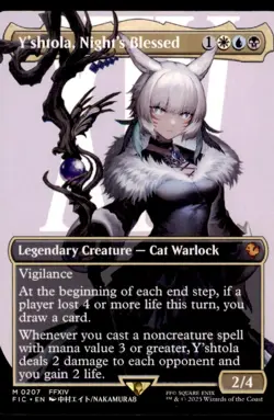 2025 MAGIC THE GATHERING FINAL FANTASY 0207 Y'SHTOLA, NIGHT'S BLESSED NON-FOIL - Image 1