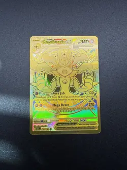 Mega Lucario ex 188/132 Hyper Rare Holo Gold Pokemon Card Mega Evolution ME01 - Image 3