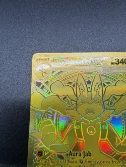 Mega Lucario ex 188/132 Hyper Rare Holo Gold Pokemon Card Mega Evolution ME01 - Image 4