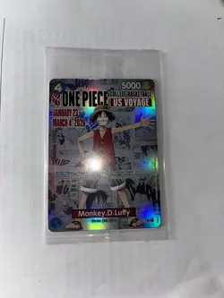 One Piece Monkey D. Luffy US Voyage College Basketball Promo Card Rutgers SEALED - Image 3
