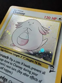 Pokemon TCG Chansey Base Set 2 Holo Unlimited Rare Card 3/130 NM - Image 2