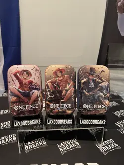 ONE PIECE CARD GAME - TIN PACK SET VOL. 2 (TS-02, OP13) x 3 SAFE SHIP NOW - Image 1