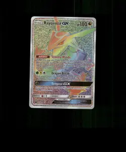 FAN-ART READ DESCRIPTION BELOW SPARKLING HOLO Rayquaza Card Pokemon Card p2 - Image 1