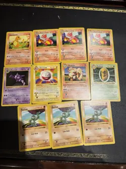 1999 Pokemon Shadowless Vintage Lot Of 11 Cards Charmsnder, 3 Charmeleon Etc - Image 1