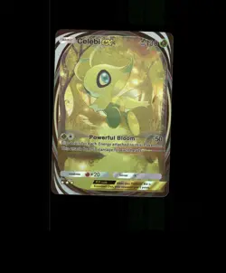 FAN-ART READ DESCRIPTION BELOW HOLO Celebi Card Celebi Pokemon Card p1 - Image 1