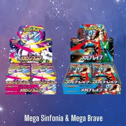 Pokemon Card Mega Brave ＆ Symphonia Booster Box Set of 2 Japanese Shrink - Image 1