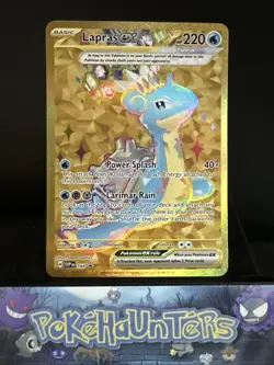 Pokemon Card Lapras EX SVP 164 Terapagos UPC Black Star Promo Near Mint - Image 1