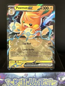 Pokemon Card Pawmot EX 073/197 Obsidian Flames Half Art Double Rare L/P - Image 1