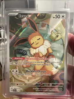 Pokemon TCG Eevee SVP 173 Prismatic Evolutions ETB Black Star Promo Card NM/M - Image 1