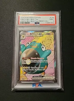 Iono's Bellibolt ex 194 Sv: Scarlet & Violet Promo Cards Holo Black Star PSA 9 - Image 1