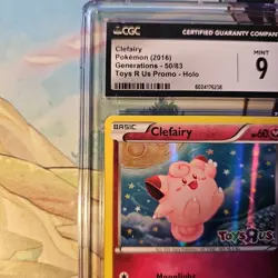 Clefairy 50/83 Toys R Us Holo Promo - CGC Mint 9 - Generations - Pokemon TCG - Image 3