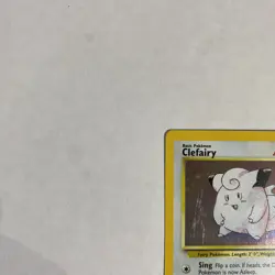 Pokemon TCG Base Set 2 Clefairy 6/130 Vintage Holo Unlimited Rare Swirl/NM - Image 3