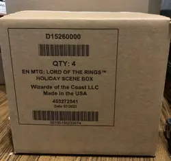 MAGIC THE GATHERING LORD OF THE RINGS HOLIDAY SCENE BOX CASE OF 4 - SEALED! - Image 1