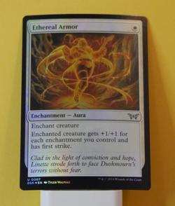 MTG DSK: Ethereal Armor (Enchantment Aura) Regular Uncommon 0007 Duskmourn Foil - Image 1