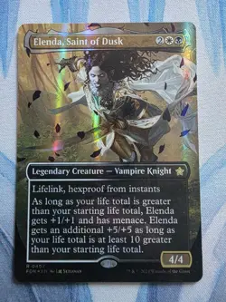 MTG Elenda, Saint of Dusk MANA FOIL (Borderless) **NM** Foundations (FDN) - Image 1