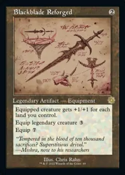 MTG BLACKBLADE REFORGED RETRO FRAME SCHEMATICS The Brothers' War NM - Image 1