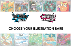 POKEMON BLACK BOLT WHITE FLARE ILLUSTRATION RARE - PICK YOUR CARD! FREE SHIP! - Image 1