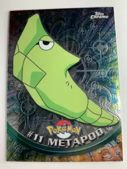 2000 Topps Chrome Pokemon Series 1 #11 Metapod (B) FREE COMBINED SHIPPING - Image 1