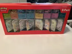Pokemon Prismatic Evolutions 8 Mini Tin Costco Bundle - Image 1