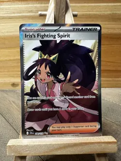 Pokemon Journey Together Ultra Rare,Full Art Iris's Fighting Spirit #180/159 NM - Image 1