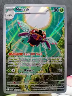 Pokemon TCG: Ninjask #137/132 Mega Evolution Illustration Rare Full Art Holo - Image 1