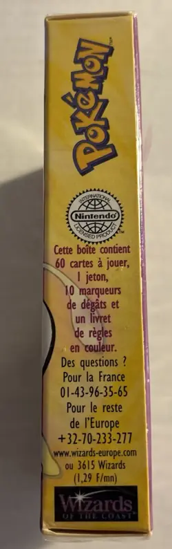 1st Edition Pokemon Base Set Starter Theme Deck Factory Sealed WoTC FRENCH - Image 3