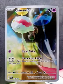 Pokemon TCG: Chimecho #179/167 Twilight Masquerade Illustration Rare Full Art - Image 1