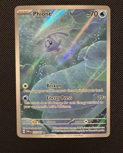 Pokemon TCG Phione 175/167 SV06: Twilight Masquerade Illustration Rare Holo NM - Image 1